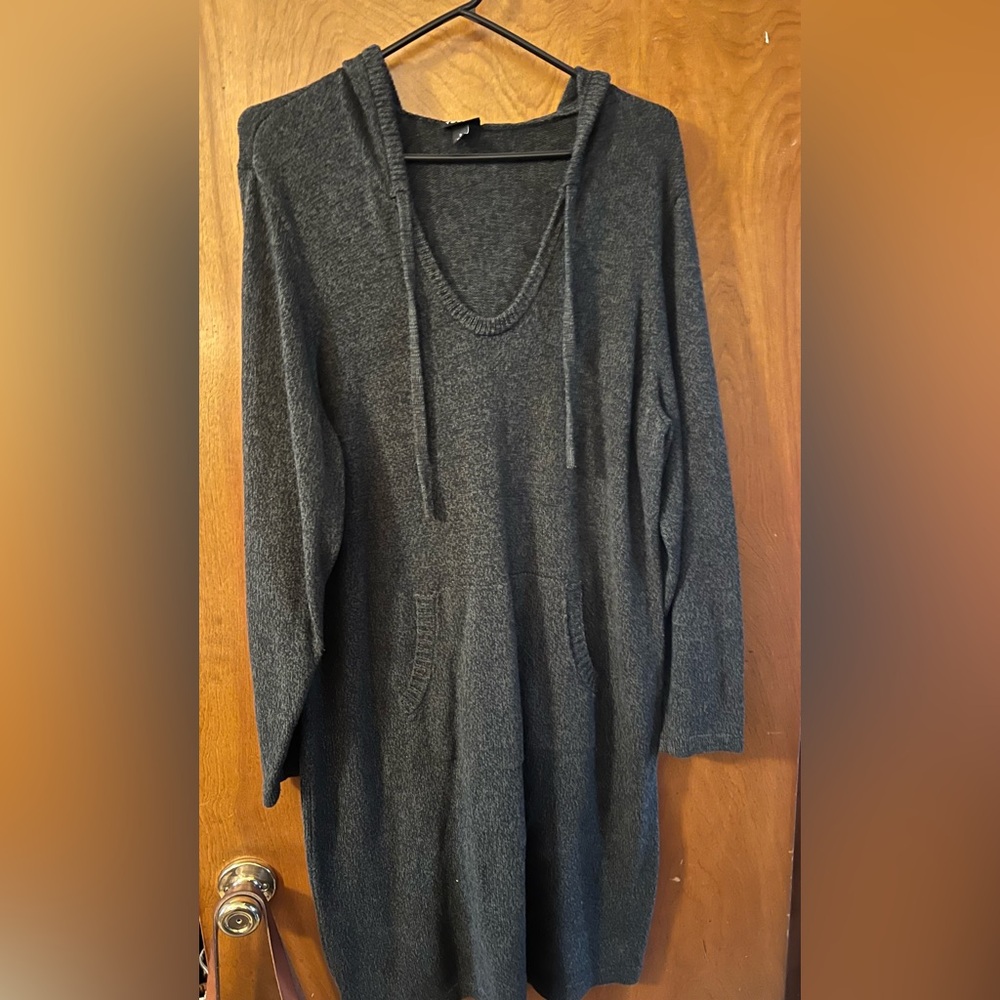 Torrid Dark Green V-Neck Long Sweater Dress  Torrid Size 3